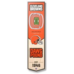 You The Fan Cleveland Browns 8''x32'' 3-D Banner