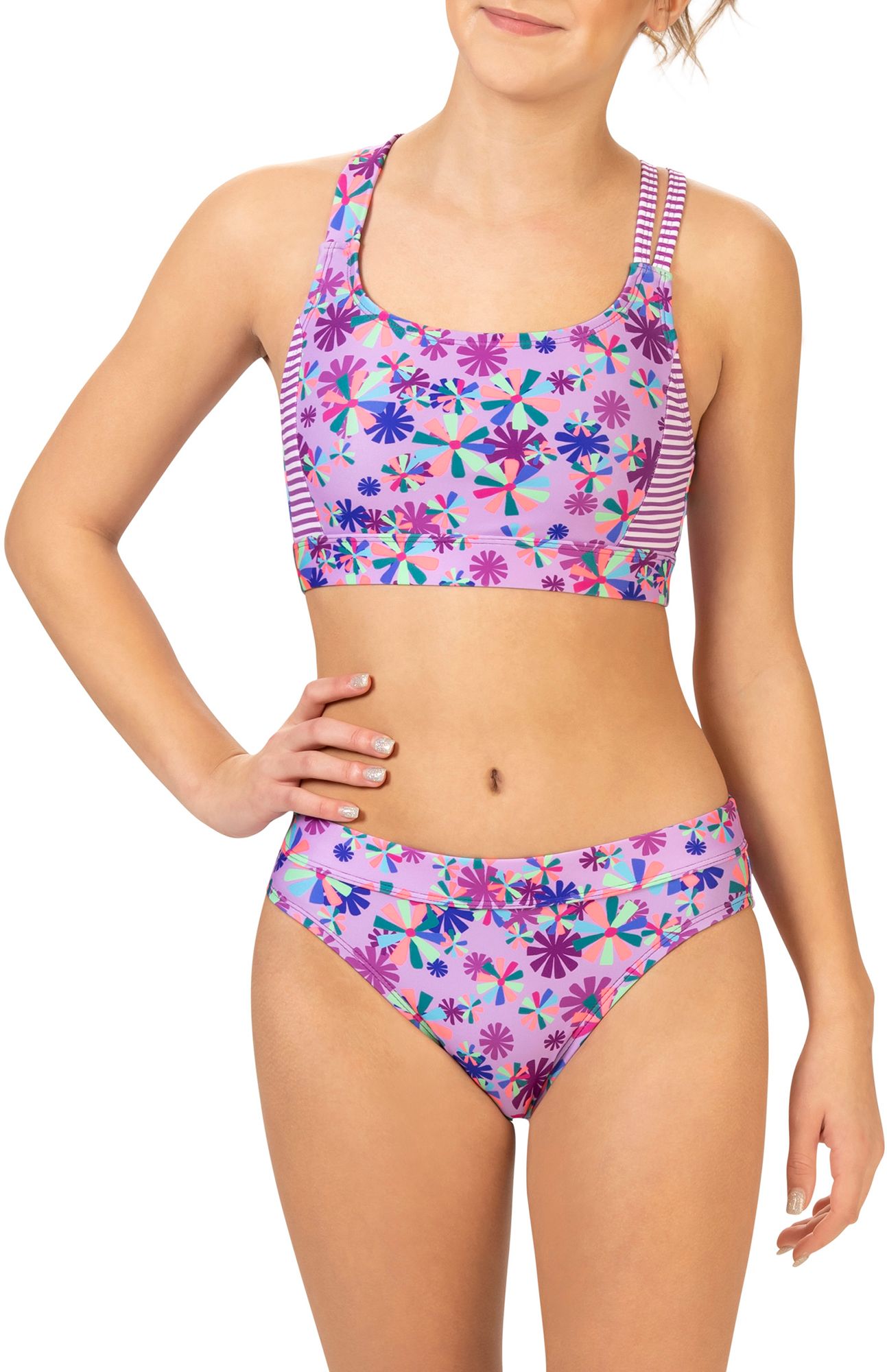 Dolfin Women's Uglies Asymmetrical Workout Two Piece Swimsuit