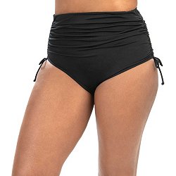 Volley High-Waist Bikini Bottom Bikini - Black Sand