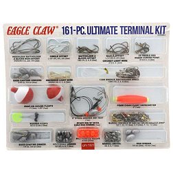 Eagle Claw Lazer Sharp Ultimate Terminal Tackle Kit – 161 Pieces