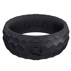 Qalo Men's Metallic Forged Silicone Ring