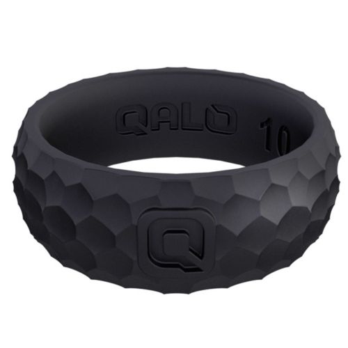 QALO Women's Strata Black and Aqua Flora Silicone Ring Dick's