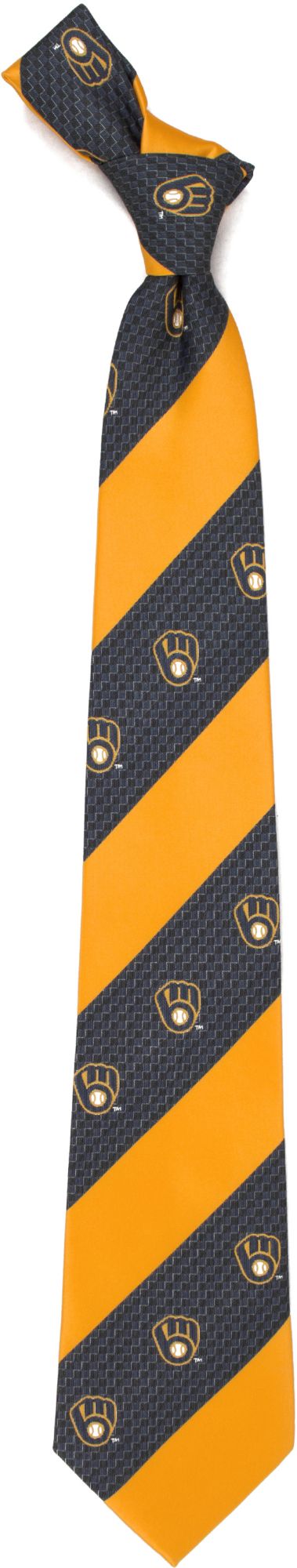 Eagles Wings Milwaukee Brewers Geo Stripe Necktie