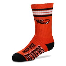 For Bare Feet Oregon State Beavers Four Stripe Deuce Socks