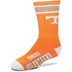 For Bare Feet Youth Tennessee Volunteers 4-Stripe Deuce Crew Socks