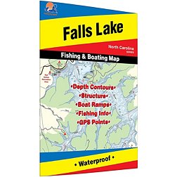Fishing Hot Spots Falls Lake Fishing Map
