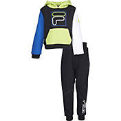 FILA Little Boys' Carlo Pullover Hoodie and Jogger Pants Set