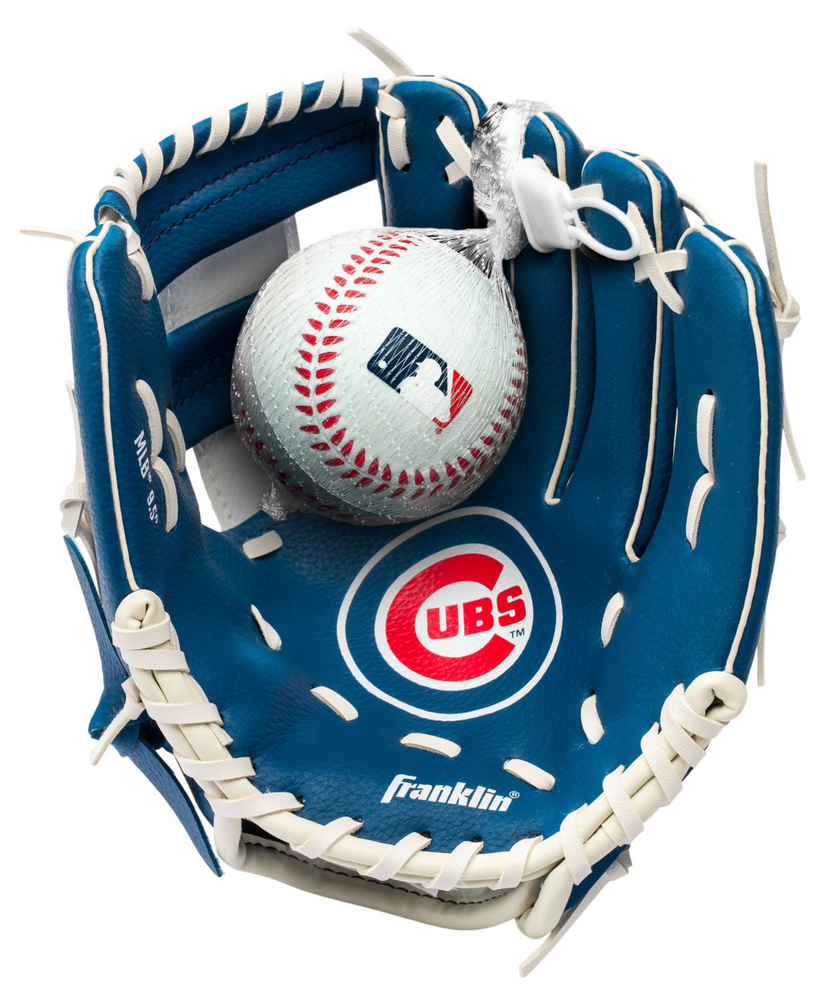 Franklin Youth Chicago Cubs Teeball Glove and Ball Set