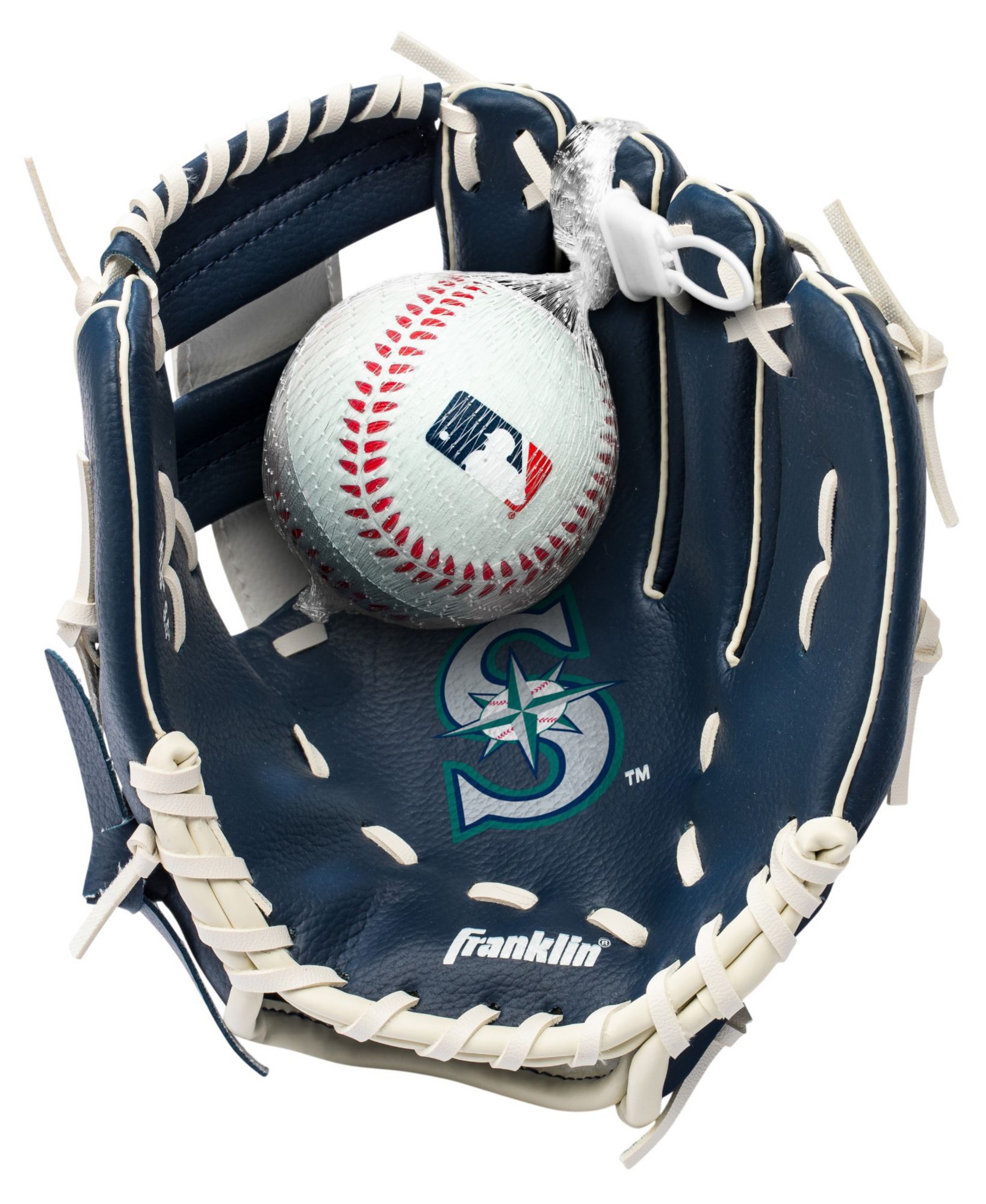 Franklin Youth Seattle Mariners Teeball Glove and Ball Set