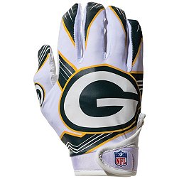 Green Grin Sticky Football Receiver Gloves 