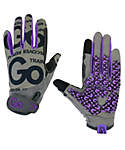 Gray/Purple Bionic Gloves FCTWL-P Bionic Glove Womens Premium Finger Less Fitness Gloves w/Natural Fit Technology Pair