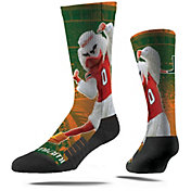 Strideline Miami Hurricanes Mascot Crew Socks