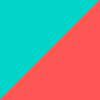 Teal/Coral