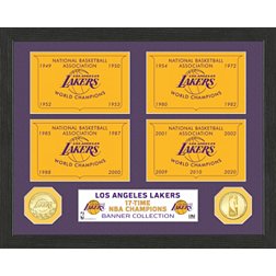 Highland Mint Los Angeles Lakers 17x Champs Bronze Coin Banner Collection