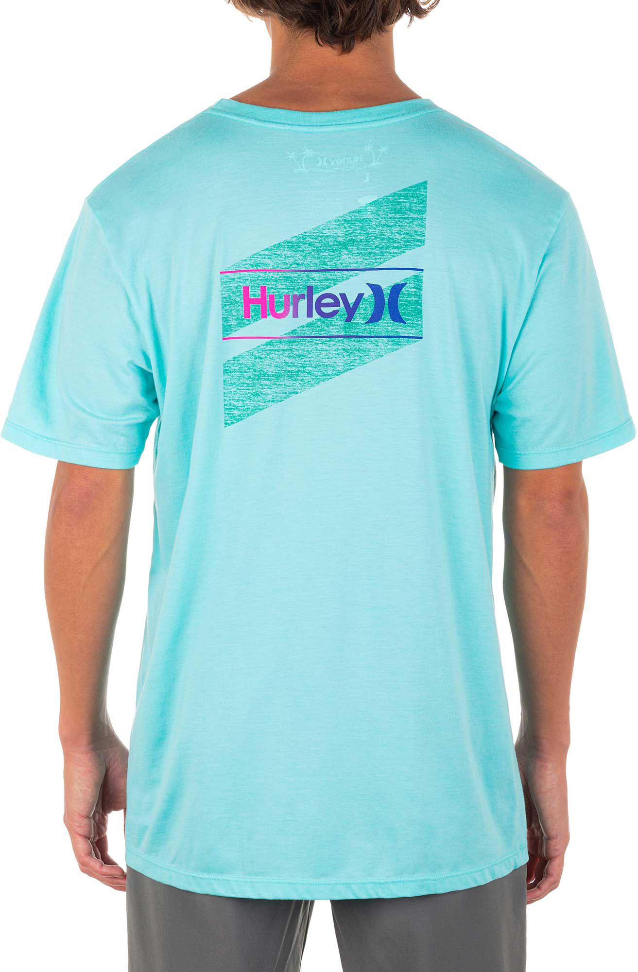 Hurley Men's One &amp; Only Slashed Graphic T-Shirt