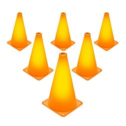Cipton Light-Up LED Agility Cones - 6 Pack