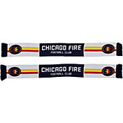 Ruffneck Scarves Chicago Fire FC Racing Stripes Jacquard Knit Scarf