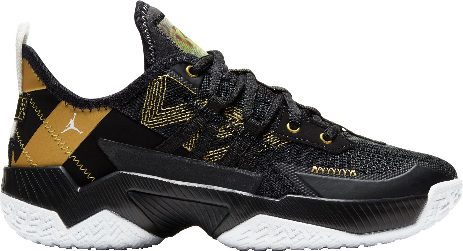 black jordans grade school