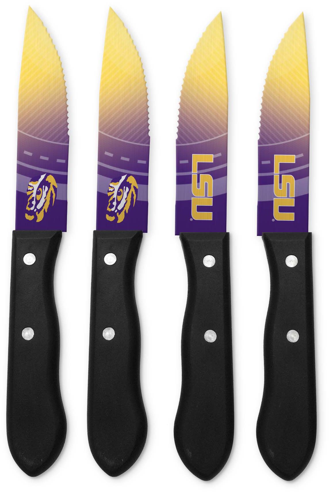 Sports Vault LSU Tigers Steak Knives