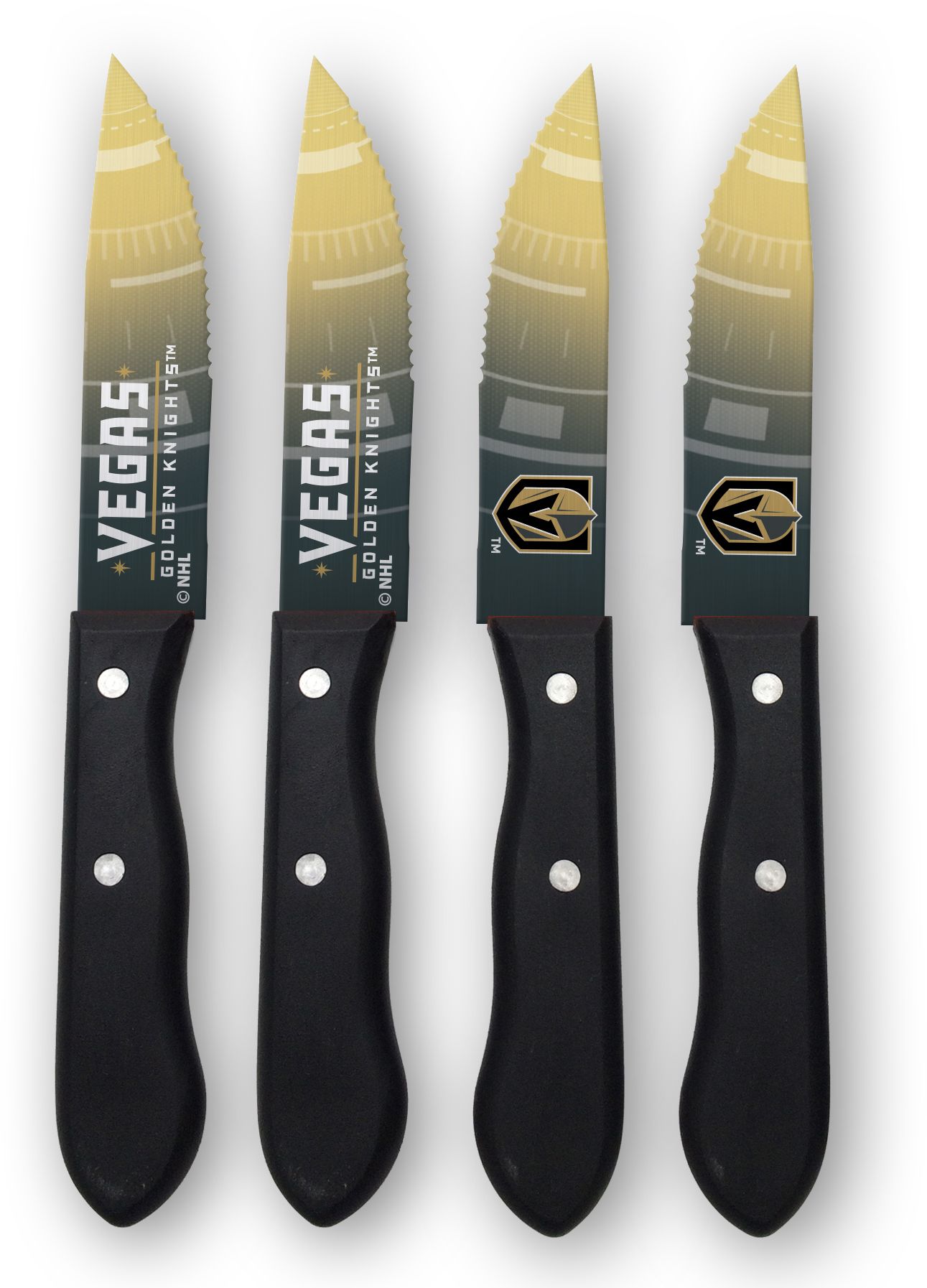 Sports Vault Vegas Golden Knights Steak Knives - No Color