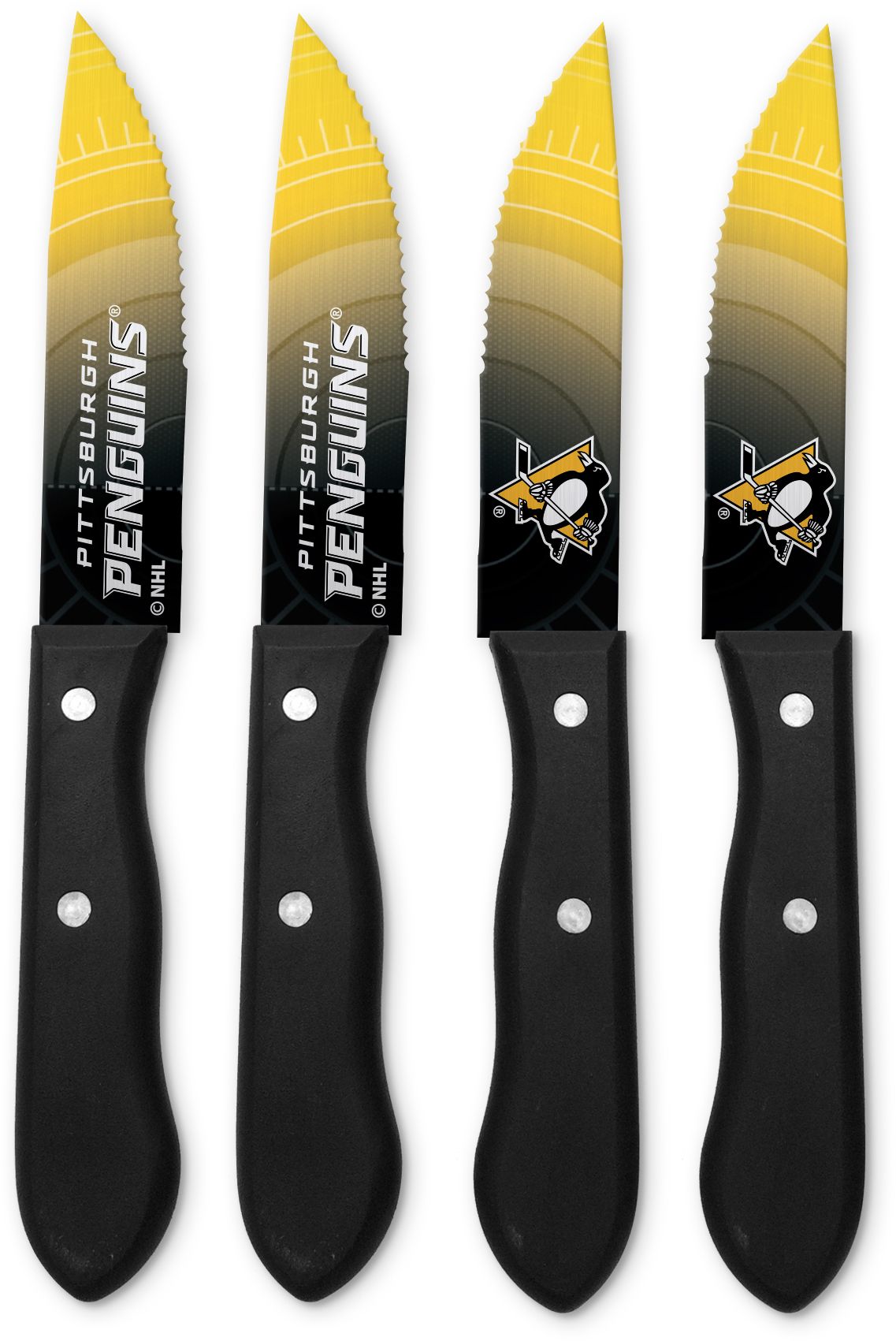 Sports Vault Pittsburgh Penguins Steak Knives