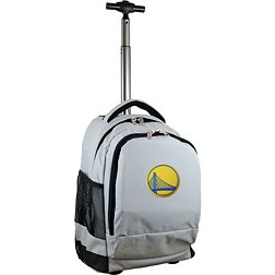 Mojo Golden State Warriors Wheeled Premium Grey Backpack