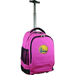 Mojo Golden State Warriors Wheeled Premium Pink Backpack