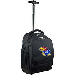 Mojo Kansas Jayhawks Wheeled Premium Black Backpack