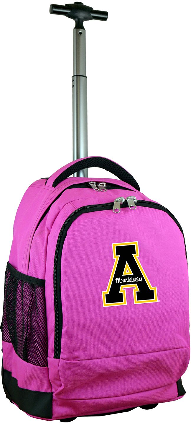 Mojo Appalachian State Mountaineers Wheeled Premium Pink Backpack
