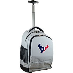 Mojo Houston Texans Wheeled Premium Grey Backpack