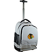 Mojo Chicago Blackhawks Wheeled Premium Grey Backpack