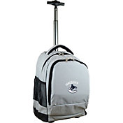 Mojo Vancouver Canucks Wheeled Premium Grey Backpack