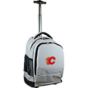 Mojo Calgary Flames Wheeled Premium Grey Backpack