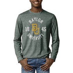 League-Legacy Men's Baylor Bears Green Reclaim Tri-Blend Long Sleeve T-Shirt