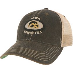 League-Legacy Men's Iowa Hawkeyes Old Favorite Adjustable Trucker Black Hat