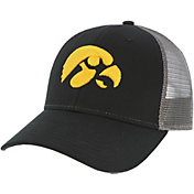 League-Legacy Men's Iowa Hawkeyes Lo-Pro Adjustable Trucker Black Hat