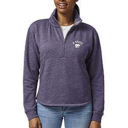 League-Legacy Women's Kansas State Wildcats Purple Victory Springs Quarter-Zip Shirt