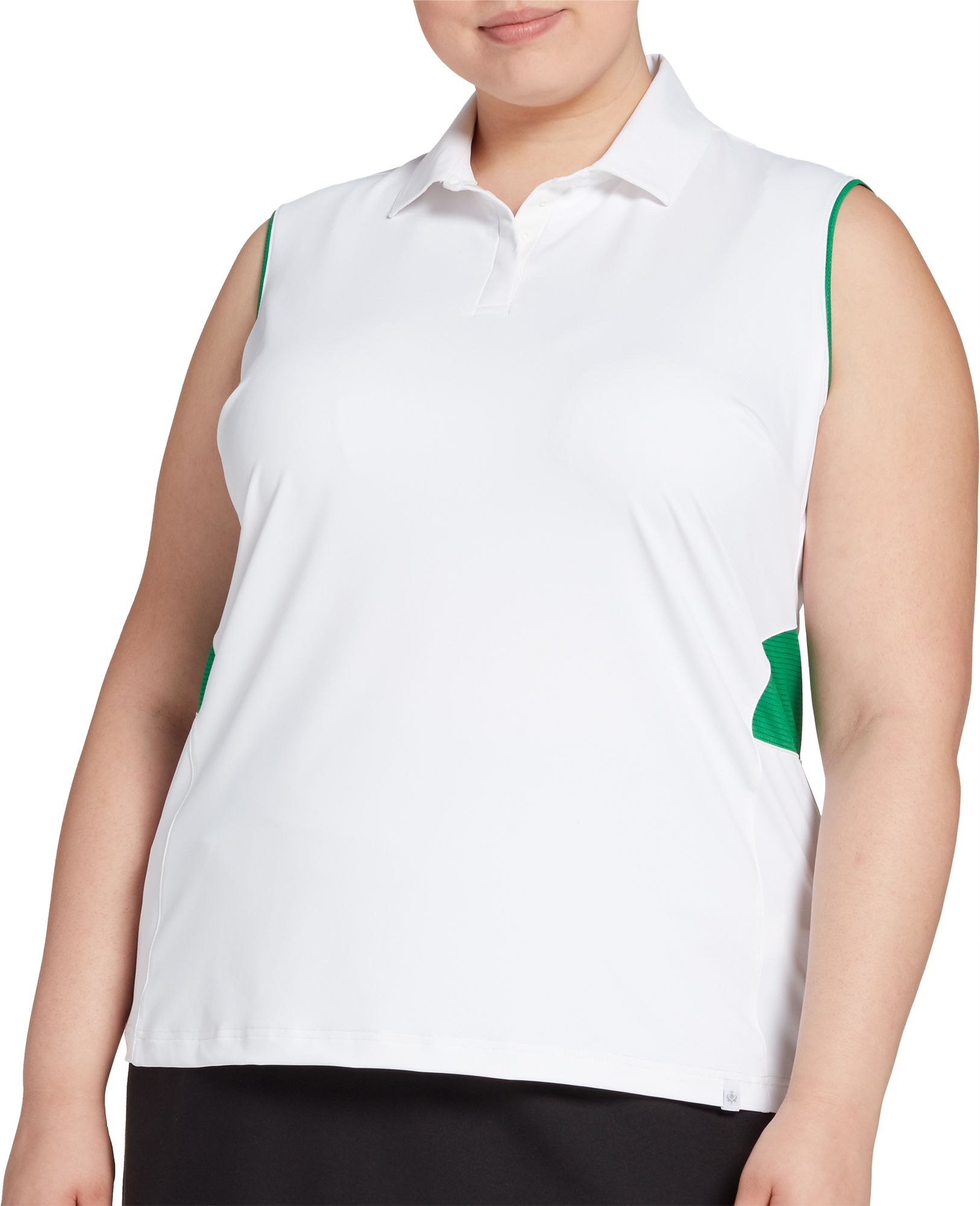 Walter Hagen Women's Green Sleeveless Golf Polo – Extended Sizes