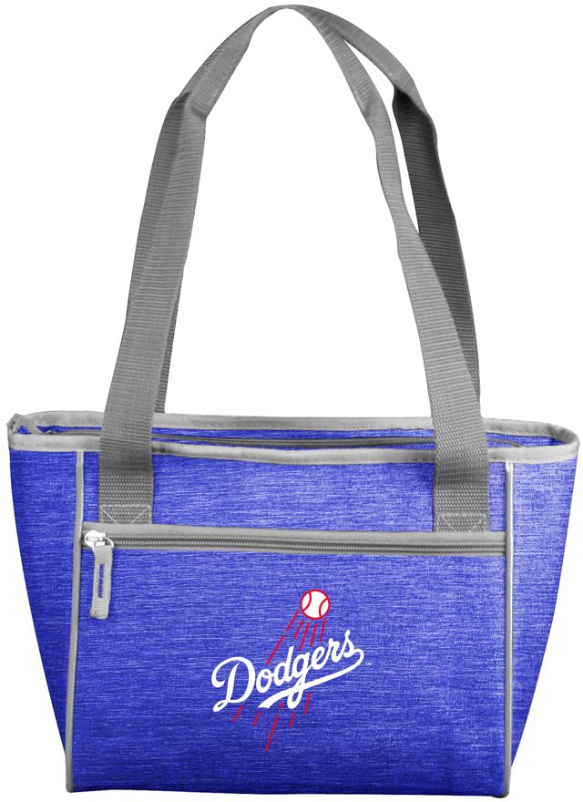 Logo Brands Los Angeles Dodgers Crosshatch Can Cooler Tote