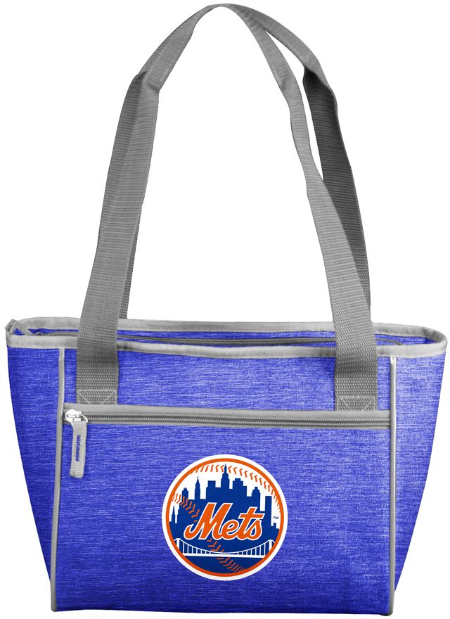 Logo Brands New York Mets Crosshatch Can Cooler Tote