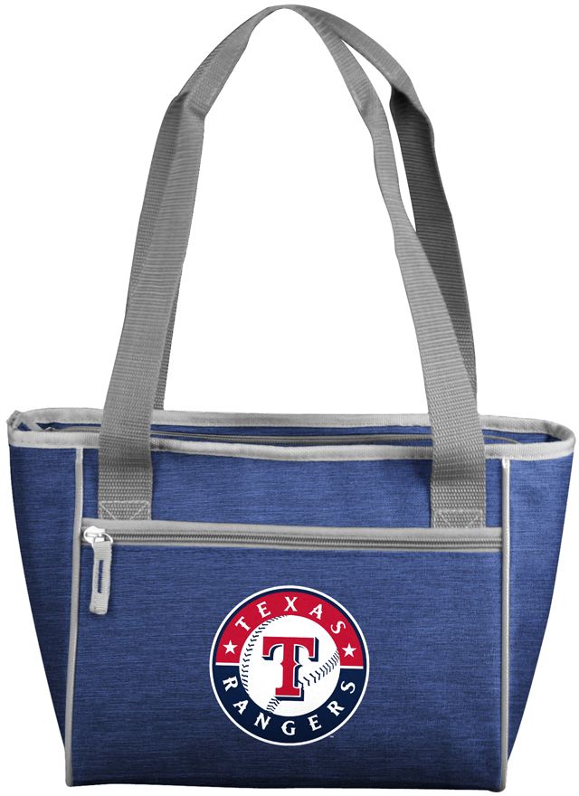Logo Brands Texas Rangers Crosshatch Can Cooler Tote