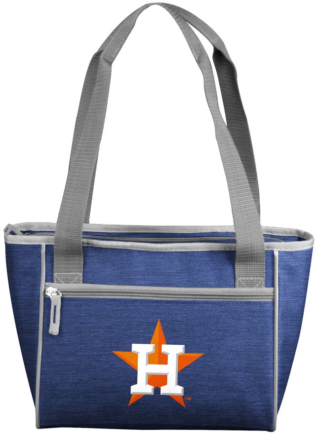 Logo Brands Houston Astros Crosshatch Can Cooler Tote