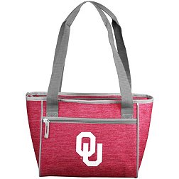 Logo Brands Oklahoma Sooners Crosshatch Can Cooler Tote