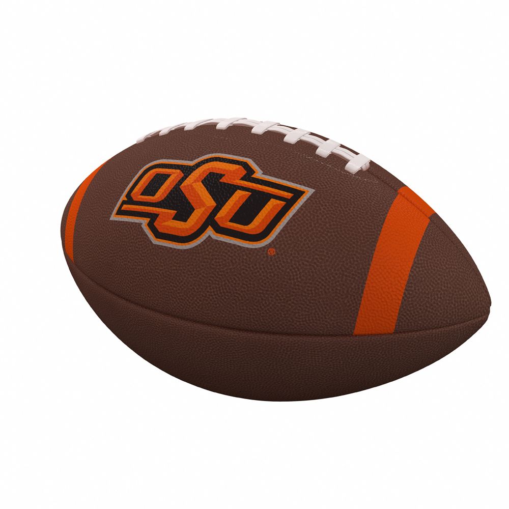 Logo Brands Oklahoma State Cowboys Team Stripe Composite Football