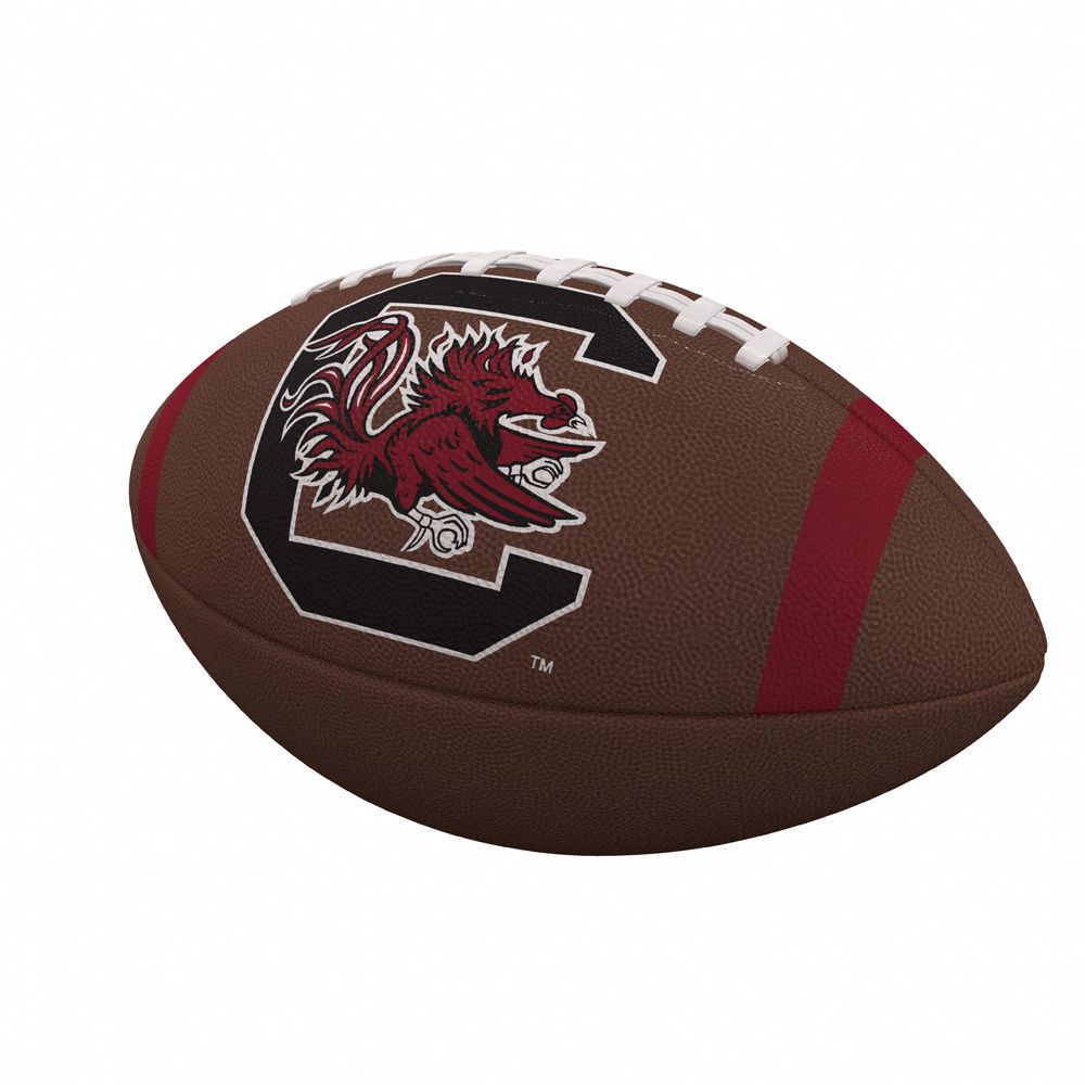 Logo Brands South Carolina Gamecocks Team Stripe Composite Football