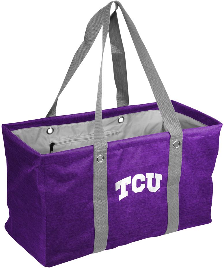 Logo Brands TCU Horned Frogs Crosshatch Picnic Caddy