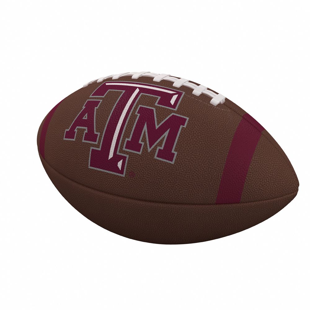 Logo Brands Texas A&amp;M Aggies Team Stripe Composite Football