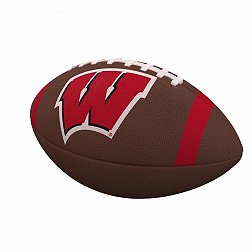 Logo Brands Wisconsin Badgers Team Stripe Composite Football