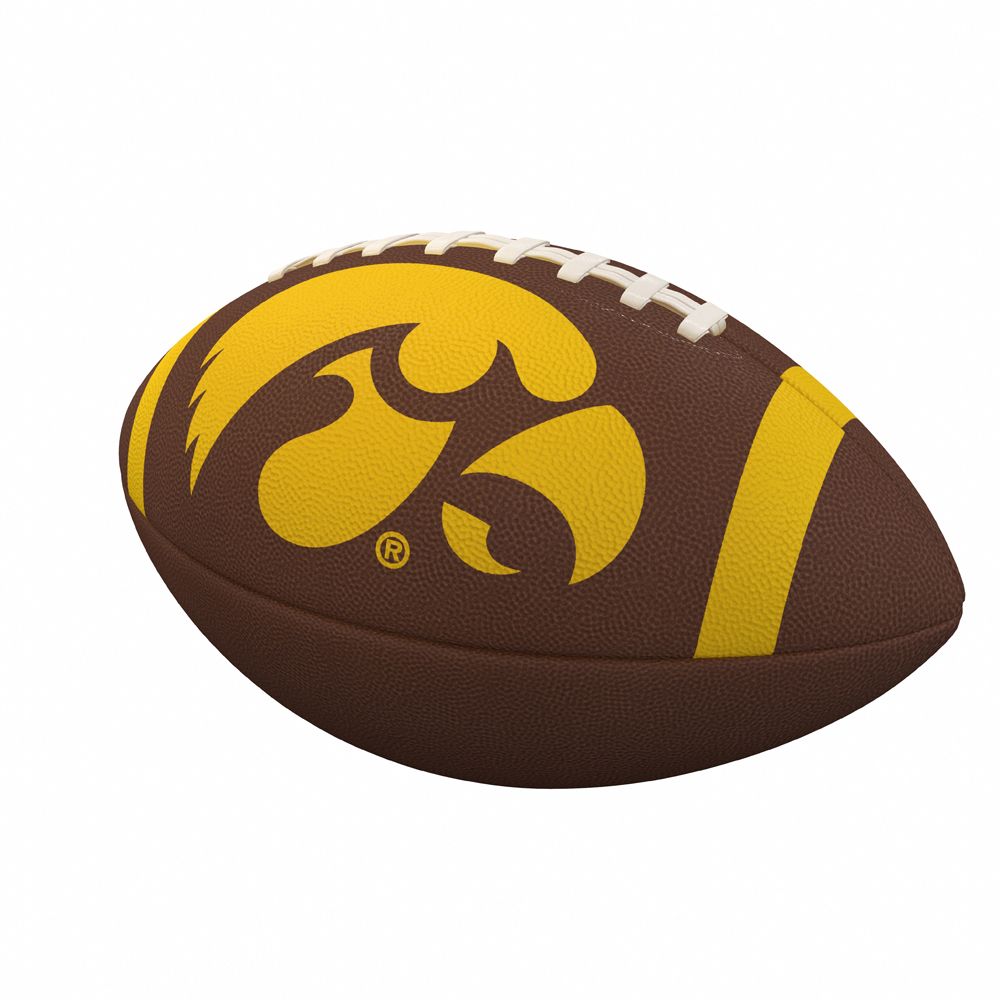 Logo Brands Iowa Hawkeyes Team Stripe Composite Football