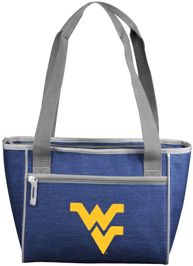 Logo Brands West Virginia Mountaineers Crosshatch Can Cooler Tote
